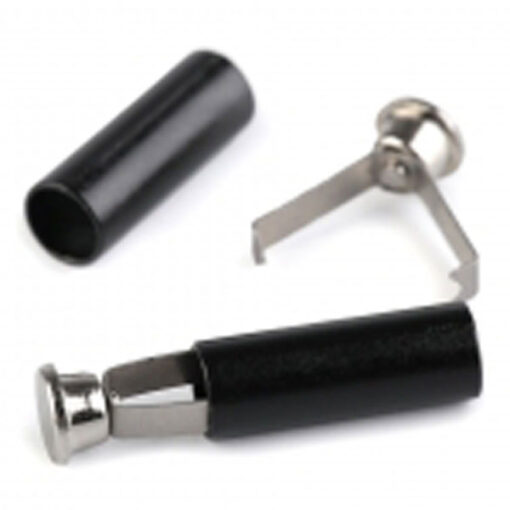 Kordelenden mit Klammer 5 mm x 20 mm - schwarz