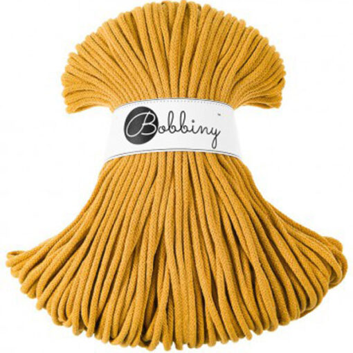 5 mm PREMIUM - Makramee Kordel / Schnur von Bobbiny - mustard