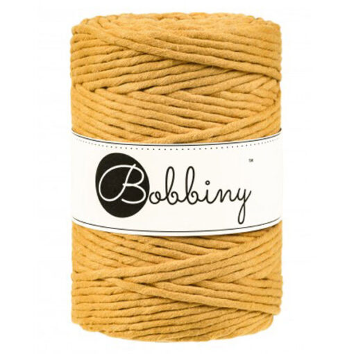 5 mm - Makramee Kordel von Bobbiny - mustard