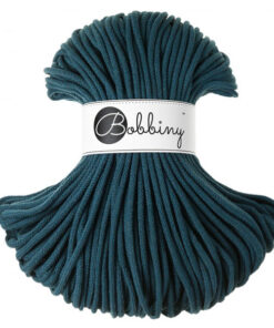 5 mm PREMIUM - Makramee Kordel / Schnur von Bobbiny - peacock blue