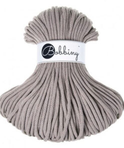 5 mm PREMIUM - Makramee Kordel / Schnur von Bobbiny - pearl