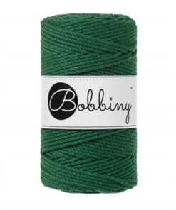 3 mm - Makramee Schnur von Bobbiny - pine green