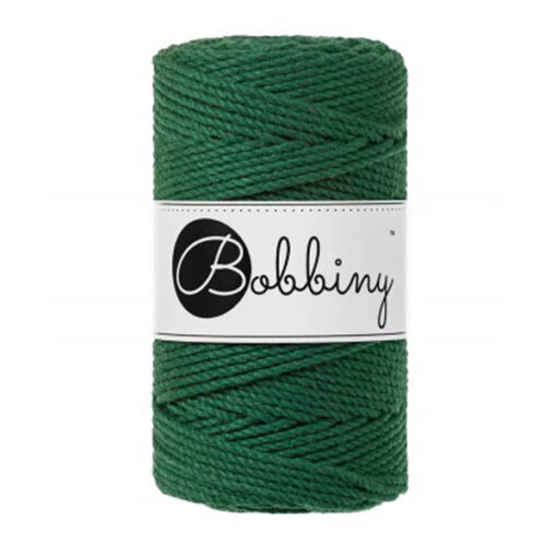 3 mm - Makramee Schnur von Bobbiny - pine green