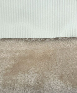 Doubleface Teddy / Cord - natur / wollweiss