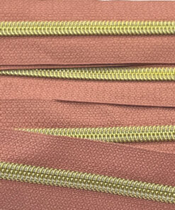 Reissverschluss 6.5 mm - altrosa / gold