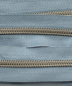 Reissverschluss 6.5 mm - blassblau / gunmetal