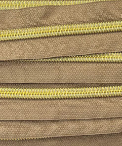 Reissverschluss 6.5 mm - taupe / gold