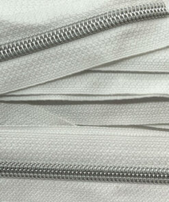 Reissverschluss 6.5 mm - weiss / silber