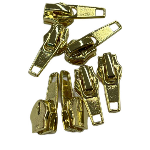 Schieber für 6.5 mm Reissverschluss - gold