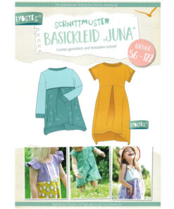 Papierschnittmuster Basickleid Juna Gr 56 - 122 - Lybstes