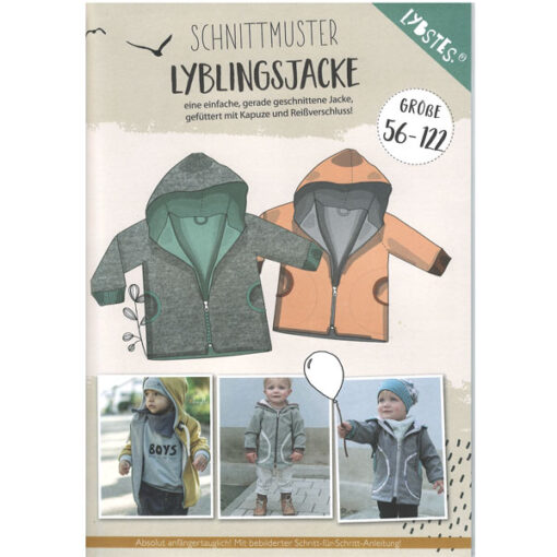 Papierschnittmuster Lieblingsjacke - Gr 56 - 122 - Lybstes