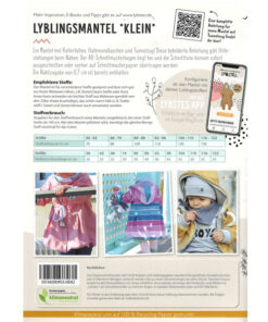 Papierschnittmuster Lieblingsmantel - Gr 56 - 122 - Lybstes