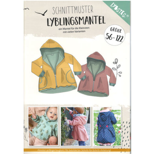 Papierschnittmuster Lieblingsmantel - Gr 56 - 122 - Lybstes
