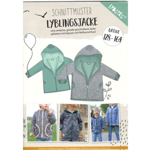 Papierschnittmuster Lieblingsjacke - Gr 128 - 164 - Lybstes