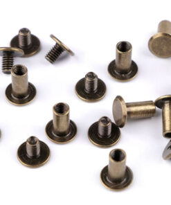 Buchschraube 10 mm - altmessing
