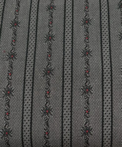 Jacquard Baumwolle - Edelweiss Schwingen - anthrazit