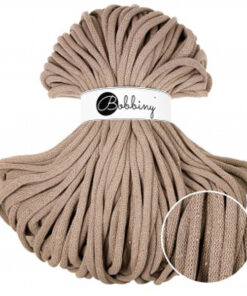 9 mm JUMBO - Makramee Kordel / Schnur von Bobbiny - golden sand