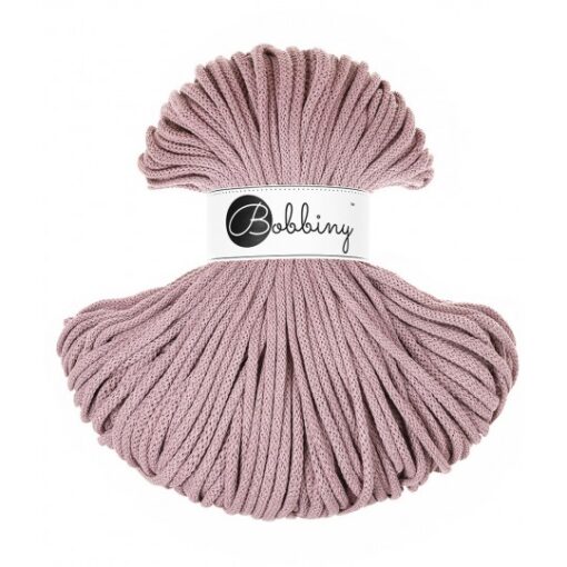 5 mm PREMIUM - Makramee Kordel / Schnur von Bobbiny - mauve