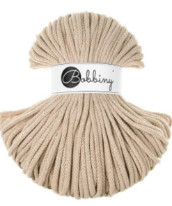 5 mm PREMIUM - Makramee Kordel / Schnur von Bobbiny - warm beige