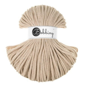 5 mm PREMIUM - Makramee Kordel / Schnur von Bobbiny - warm beige