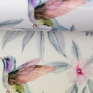 Viskosevoile Kolibris by Christiane Zielinski - natur /pastell