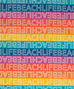 Baumwollcanvas - Beachlife - bunt