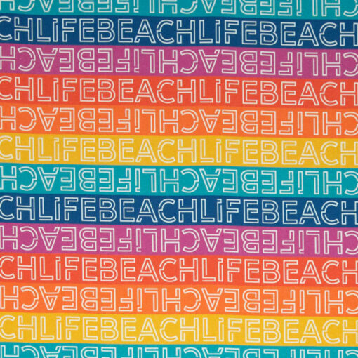 Baumwollcanvas - Beachlife - bunt