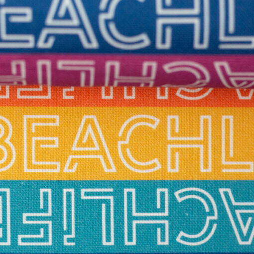 Baumwollcanvas - Beachlife - bunt