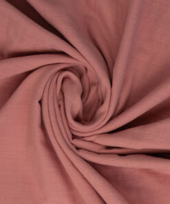 Double Slub Musselin "Sorea" uni - apricot