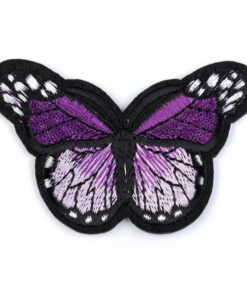 Applikation - aufbügelbar - Schmetterling - lila