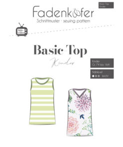 Papierschnittmuster Basic Top Kinder - Fadenkäfer