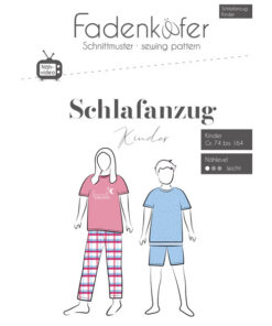 Papierschnittmuster Schlafanzug Kinder 74 -164 - Fadenkäfer