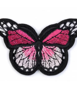 Applikation - aufbügelbar - Schmetterling - pink