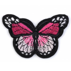 Applikation - aufbügelbar - Schmetterling - pink