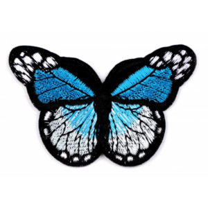 Applikation - aufbügelbar - Schmetterling - türkis