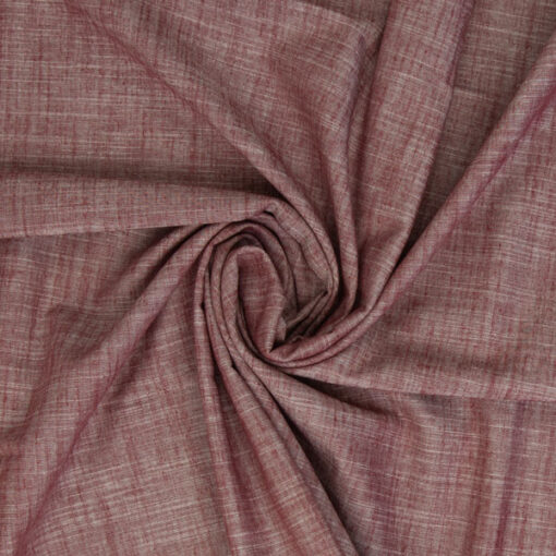 Baumwolle - uni chambray - burgundy