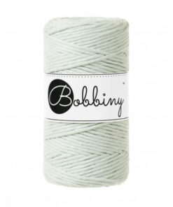 3 mm - Makramee Kordel von Bobbiny - milky green