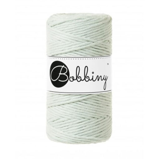 3 mm - Makramee Kordel von Bobbiny - milky green