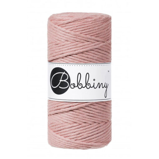 3 mm - Makramee Kordel von Bobbiny - blush