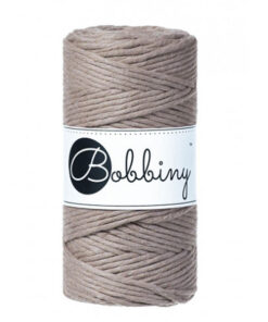 3 mm - Makramee Kordel von Bobbiny - coffee