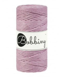 3 mm - Makramee Kordel von Bobbiny - dusty pink