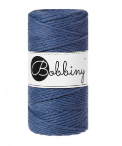 3 mm - Makramee Kordel von Bobbiny - jeans