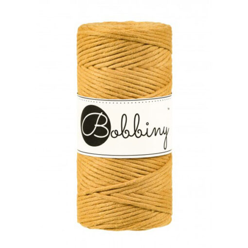 3 mm - Makramee Kordel von Bobbiny - mustard