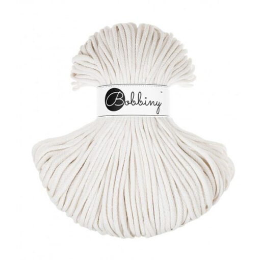 5 mm PREMIUM - Makramee Kordel / Schnur von Bobbiny - off white