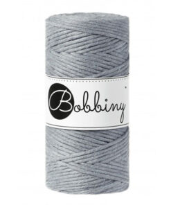 3 mm - Makramee Kordel von Bobbiny - steel