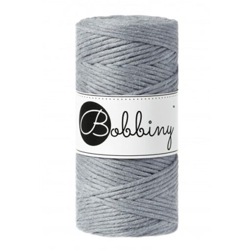 3 mm - Makramee Kordel von Bobbiny - steel