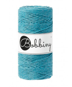 3 mm - Makramee Kordel von Bobbiny - teal