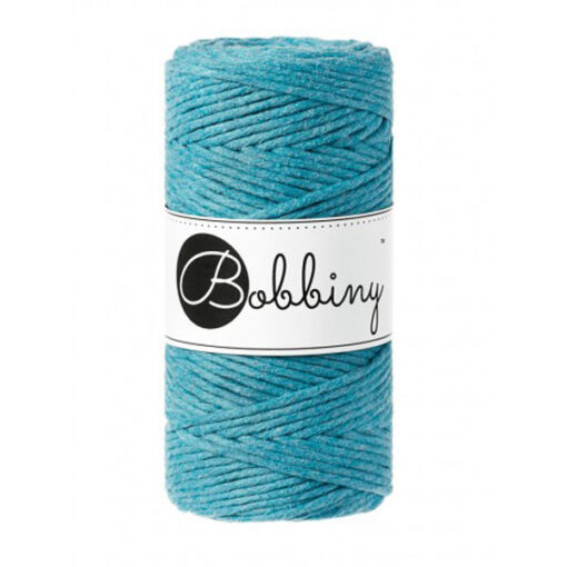 3 mm - Makramee Kordel von Bobbiny - teal