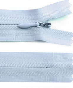 nahtverdeckter Reissverschluss 18 bis 45 cm - hellblau