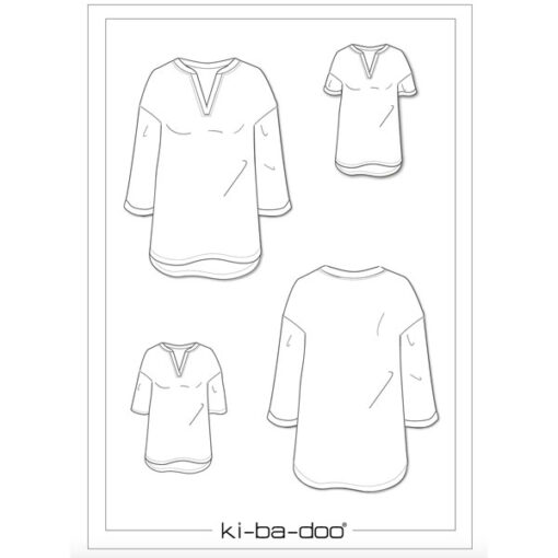 Papierschnittmuster Basic oversized Bluse MaCaya Gr 32 - 58 - Ki-ba-doo